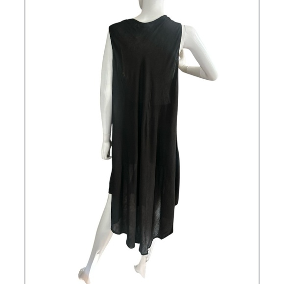 Black and yellow Asymmetrical High-Low Sundress 100% VISCOSE 

FREE SIZE - Picture 5 of 9